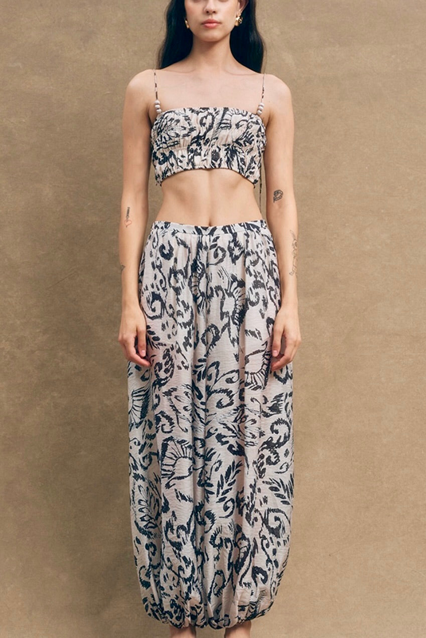 MAUDE CLUB Talia Balloon Pants-The Shop Laguna Beach