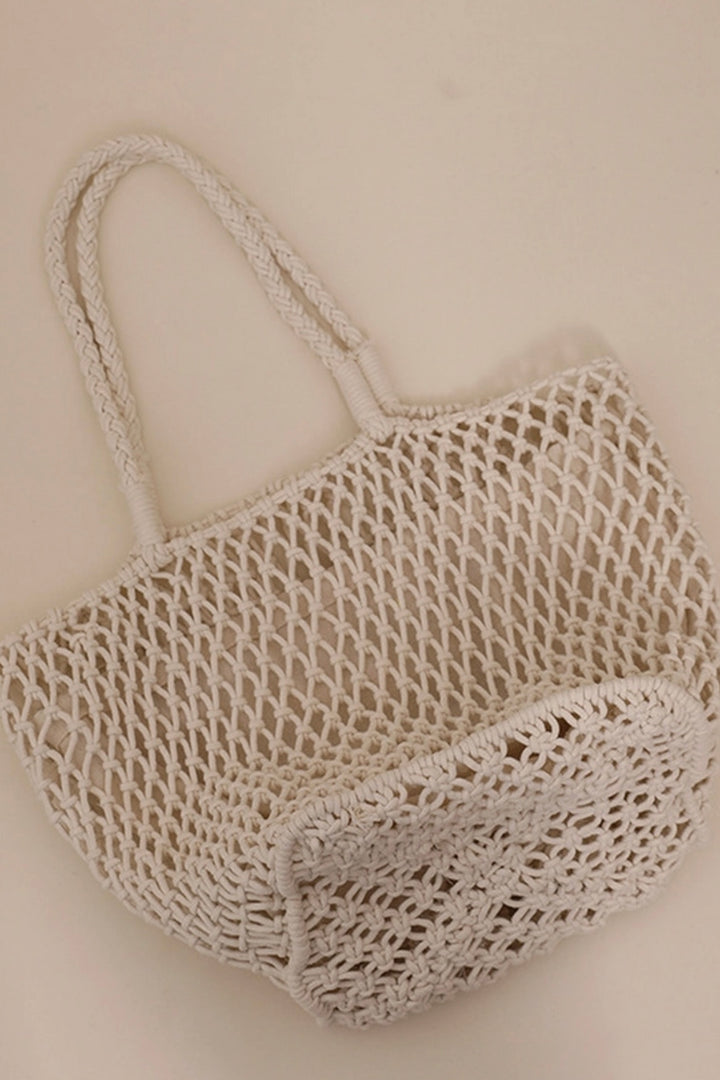 Simple Open-Weave Crochet Beach Bag - More Colors Available-The Shop Laguna Beach