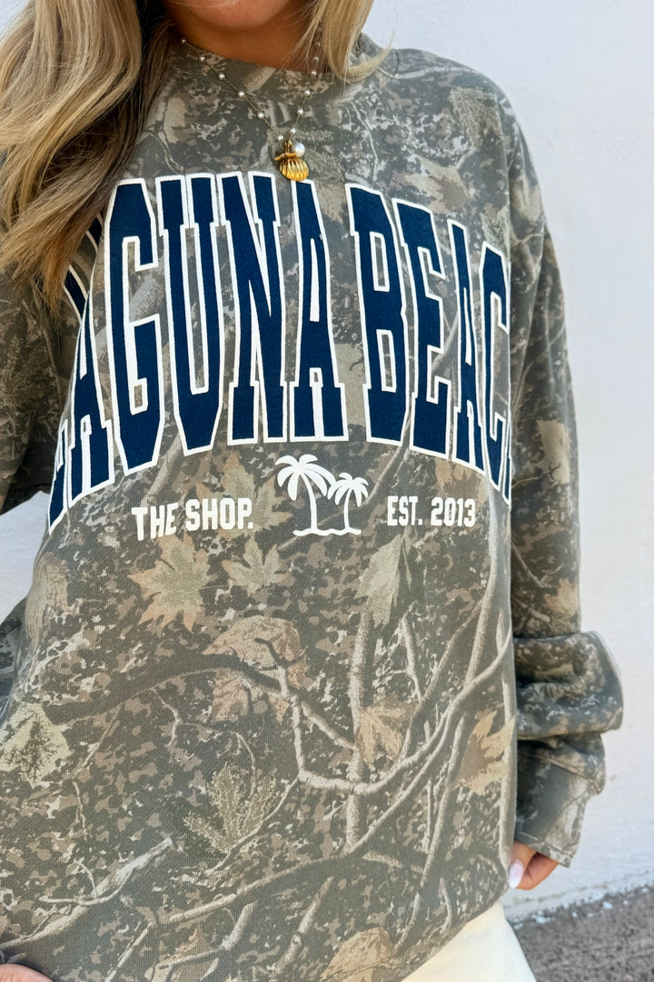 THE SHOP CLASSIC Laguna Beach Varsity Crew Sweatshirt - More Colors Available-The Shop Laguna Beach