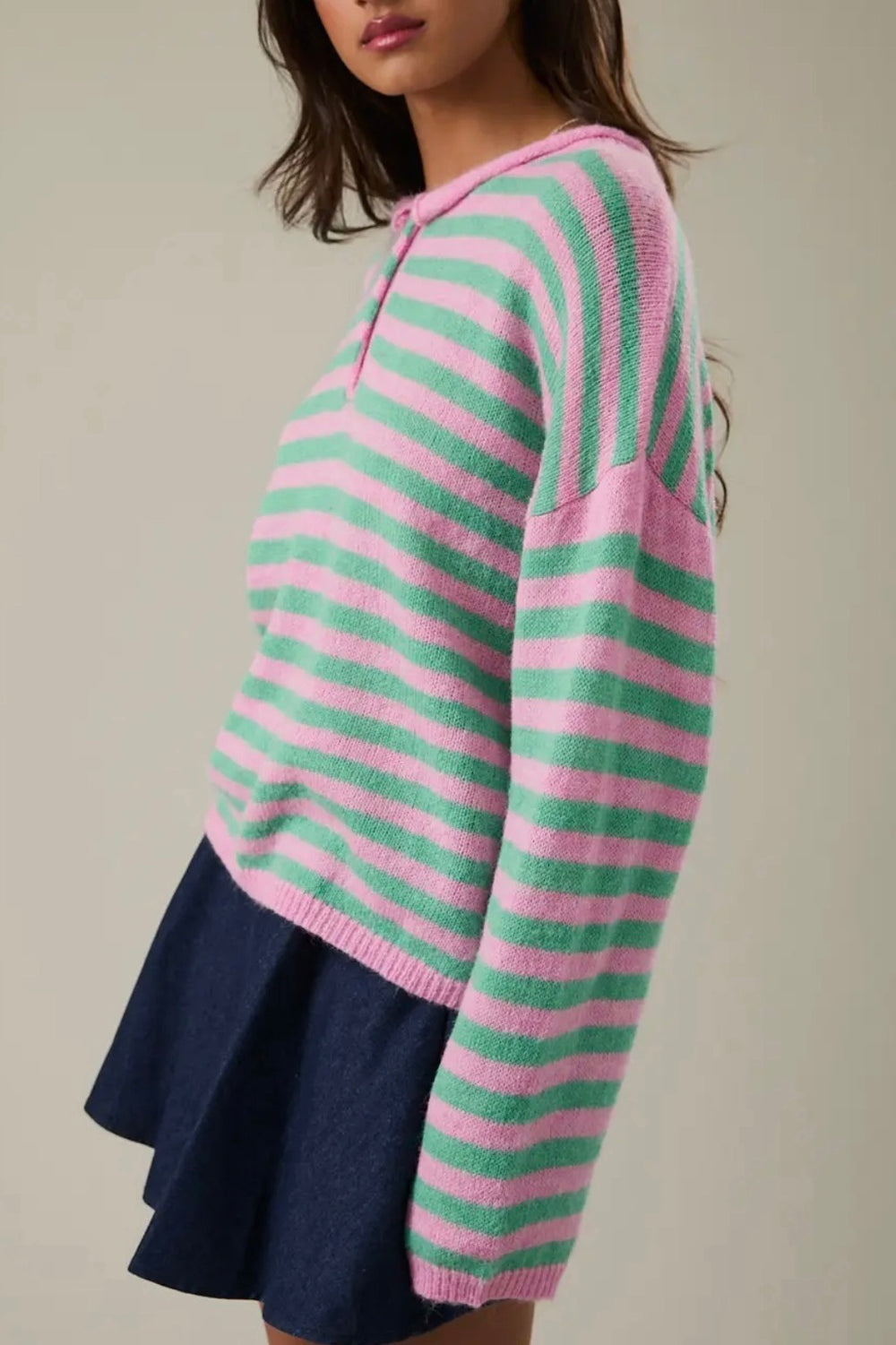 KEEN THE LABEL Arina Striped Sweater-The Shop Laguna Beach