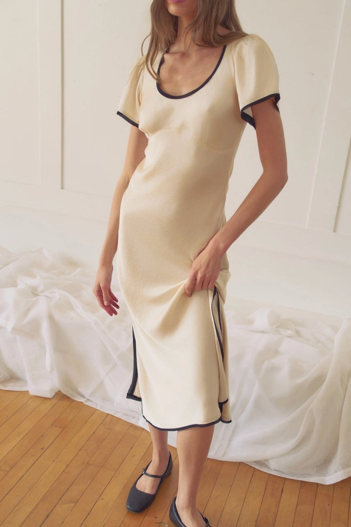 KEEN THE LABEL Emilie Short Sleeve Maxi Dress-The Shop Laguna Beach