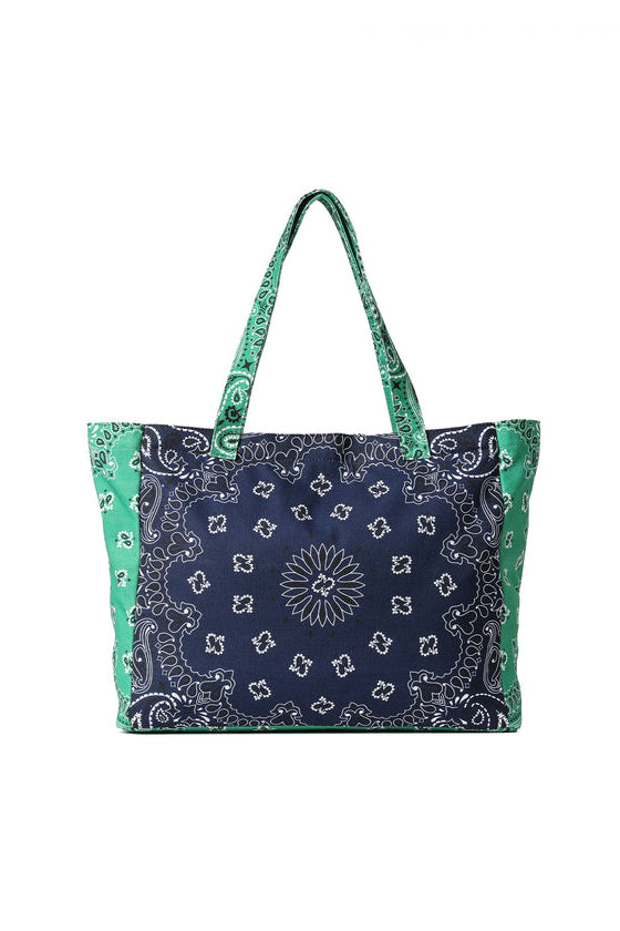 Bailey Bandana Print Canvas Tote-The Shop Laguna Beach