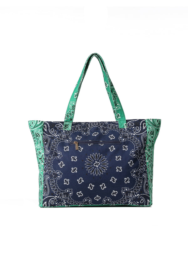 Bailey Bandana Print Canvas Tote-The Shop Laguna Beach