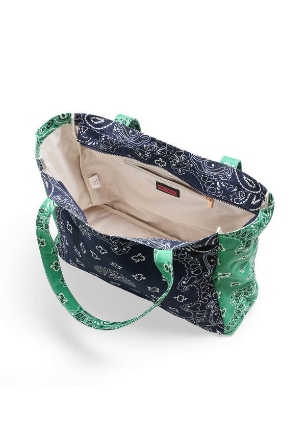 Bailey Bandana Print Canvas Tote-The Shop Laguna Beach