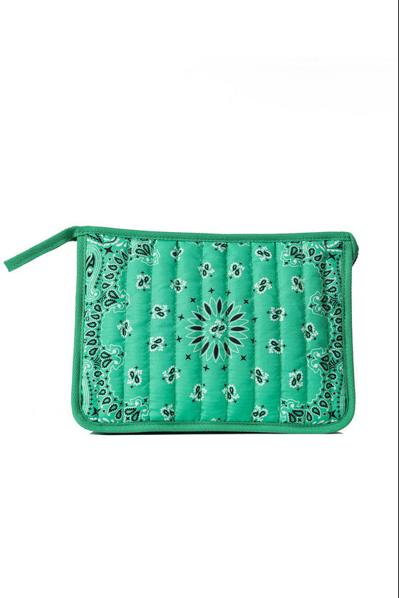 Beau Bandana Print Pouch - More Colors Available-The Shop Laguna Beach
