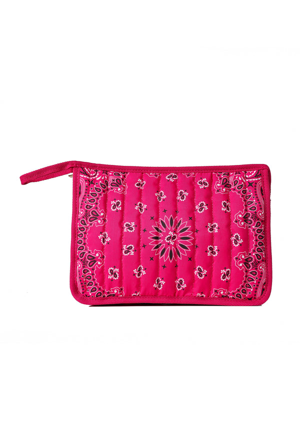 Beau Bandana Print Pouch - More Colors Available-The Shop Laguna Beach