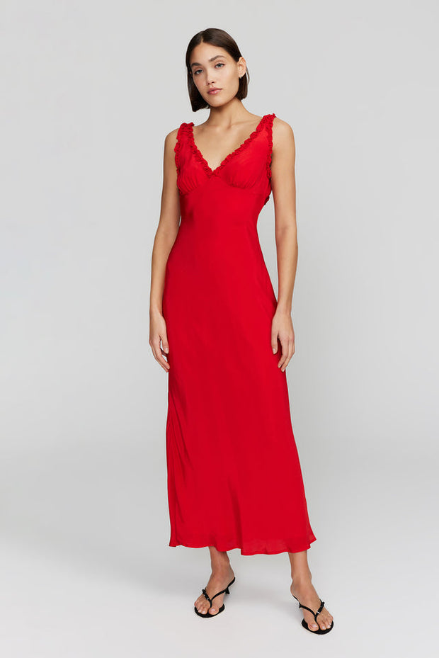 OWNLEY Bella Midi Slip Dress-The Shop Laguna Beach