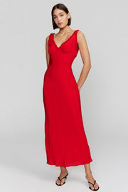 OWNLEY Bella Midi Slip Dress-The Shop Laguna Beach