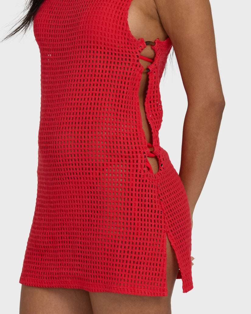 BILLABONG Rising Tides Open-Knit Coverup Dress-The Shop Laguna Beach