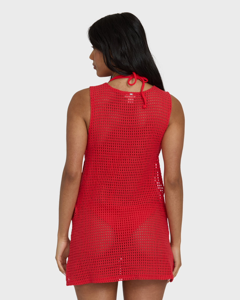 BILLABONG Rising Tides Open-Knit Coverup Dress-The Shop Laguna Beach