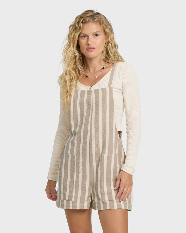 BILLABONG Beach Crush Yarn-Dyed Overall Romper-The Shop Laguna Beach