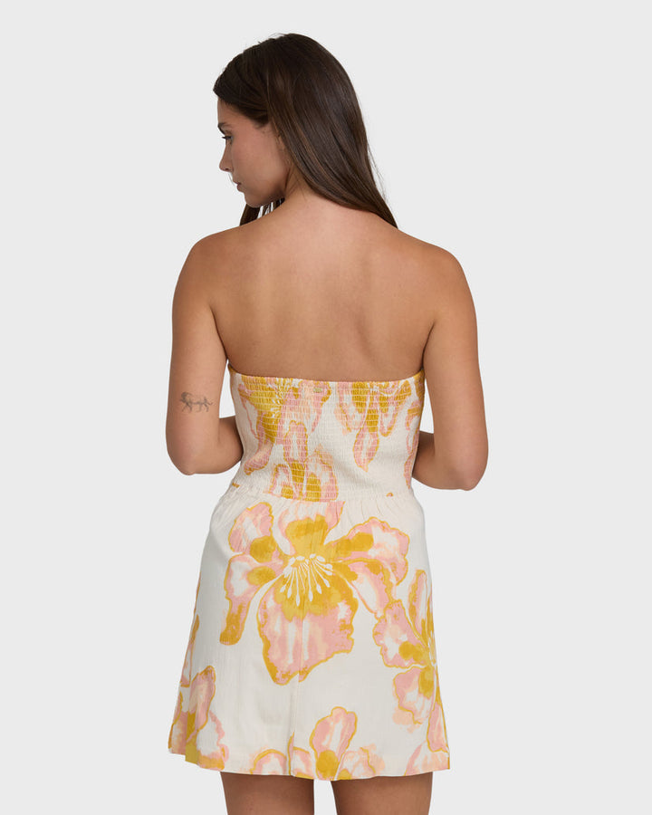 BILLABONG Floral Trippin Strapless Mini Dress-The Shop Laguna Beach