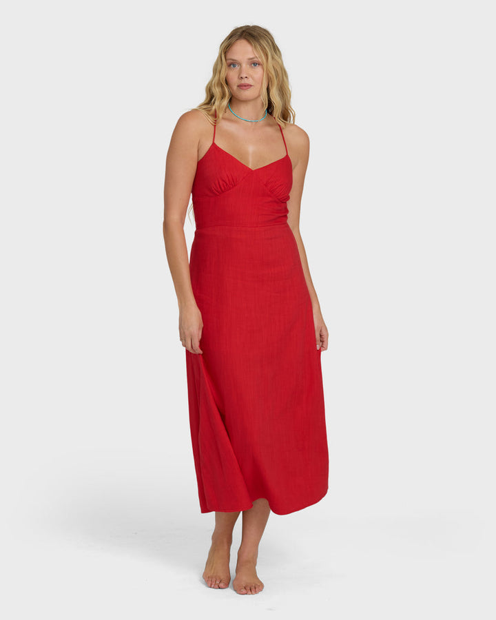 BILLABONG Take It Back Woven Maxi Dress-The Shop Laguna Beach