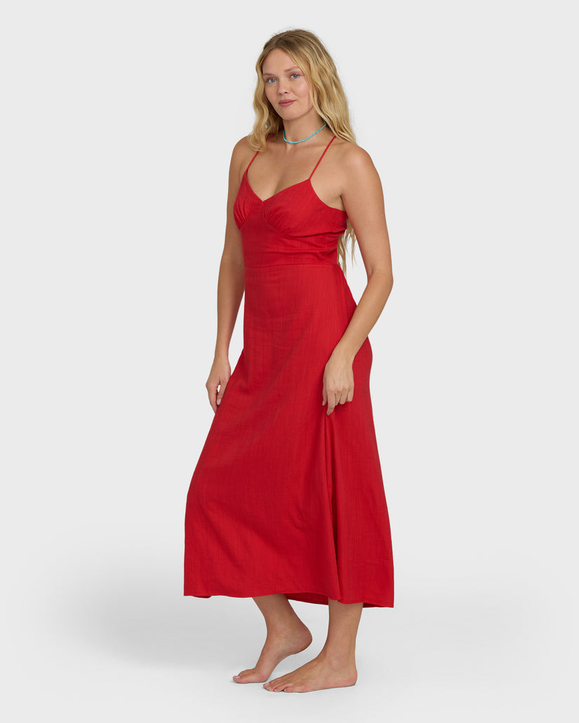 BILLABONG Take It Back Woven Maxi Dress-The Shop Laguna Beach