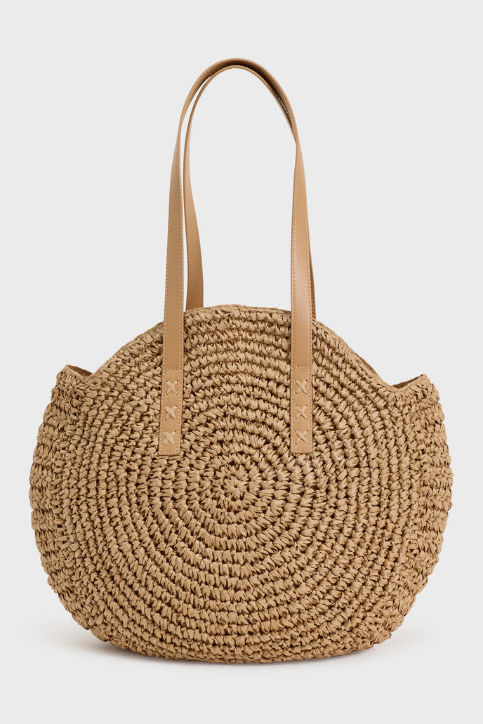 BILLABONG Round About Straw Tote Bag-The Shop Laguna Beach
