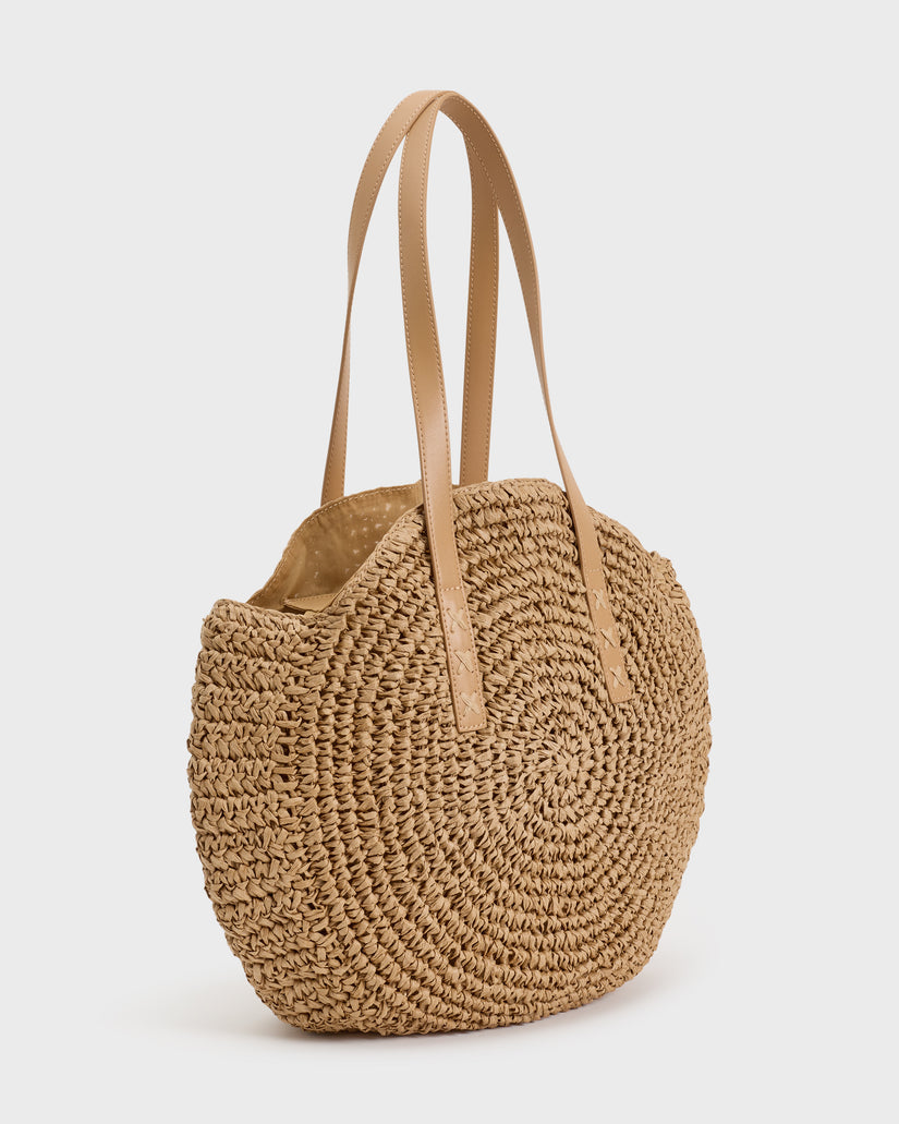 BILLABONG Round About Straw Tote Bag-The Shop Laguna Beach