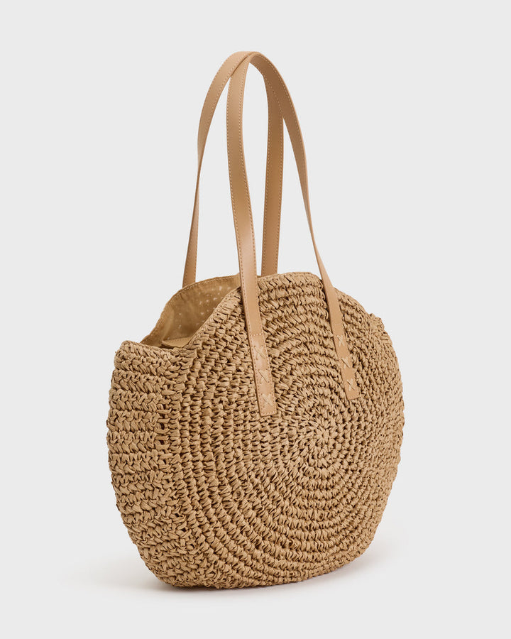 BILLABONG Round About Straw Tote Bag-The Shop Laguna Beach