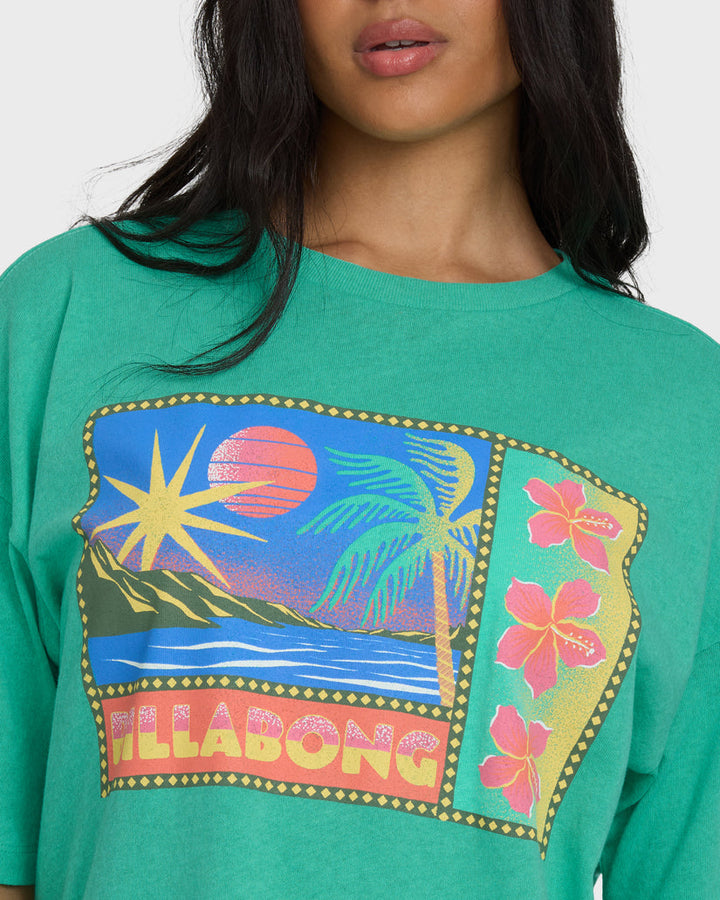 BILLABONG Summer Heat Oversized Tee-The Shop Laguna Beach