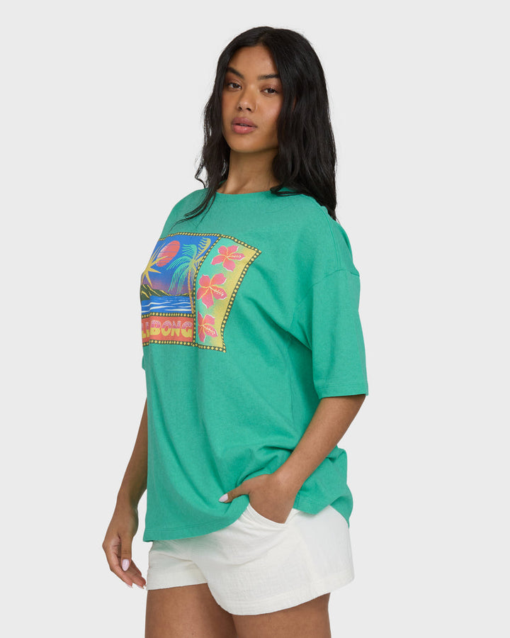 BILLABONG Summer Heat Oversized Tee-The Shop Laguna Beach