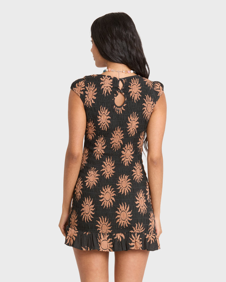 BILLABONG Bright Side Smocked Mini Dress-The Shop Laguna Beach