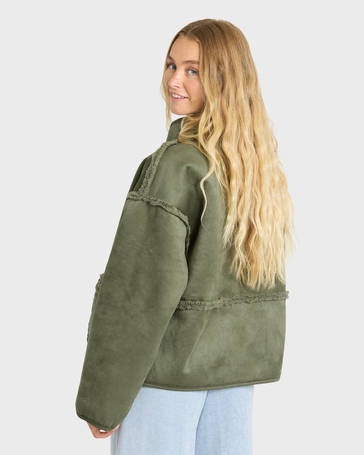 BILLABONG Camper Reversible Sherpa Fleece Jacket-The Shop Laguna Beach