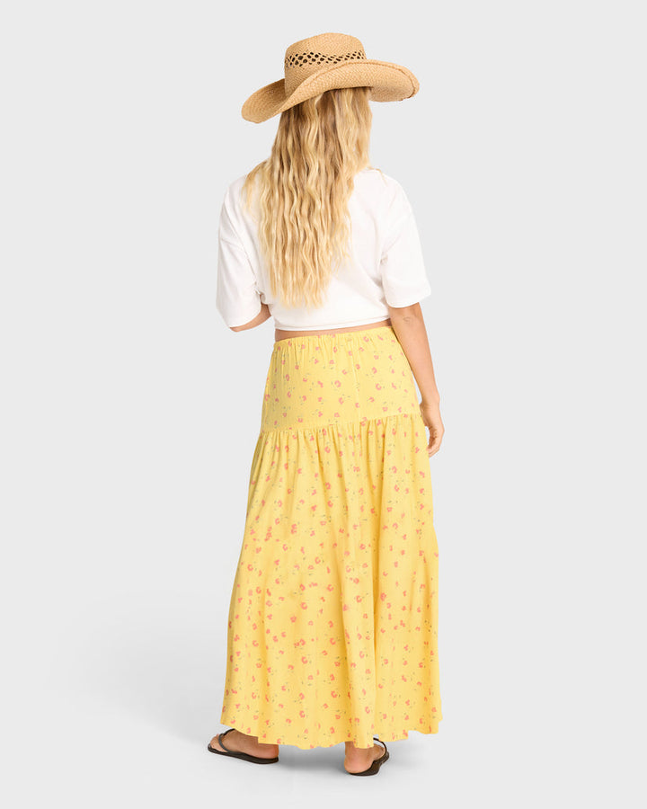 BILLABONG Sun Catcher Tiered Maxi Skirt
