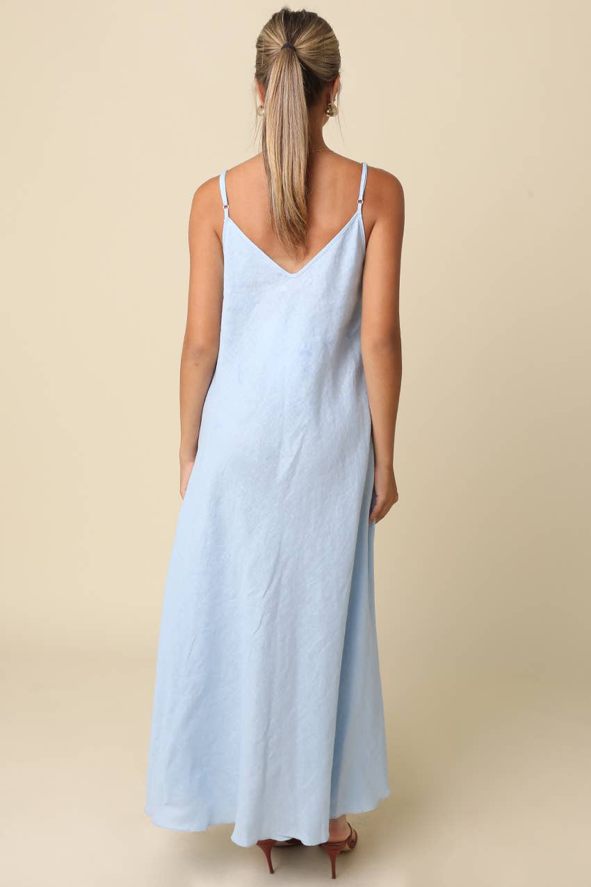 KEEN THE LABEL Catherine Linen Maxi Dress