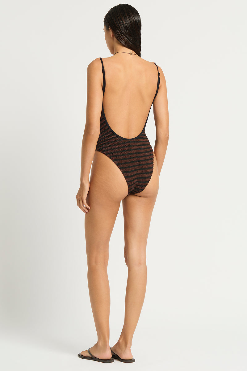 BOND-EYE Palace Stripe One Piece-The Shop Laguna Beach