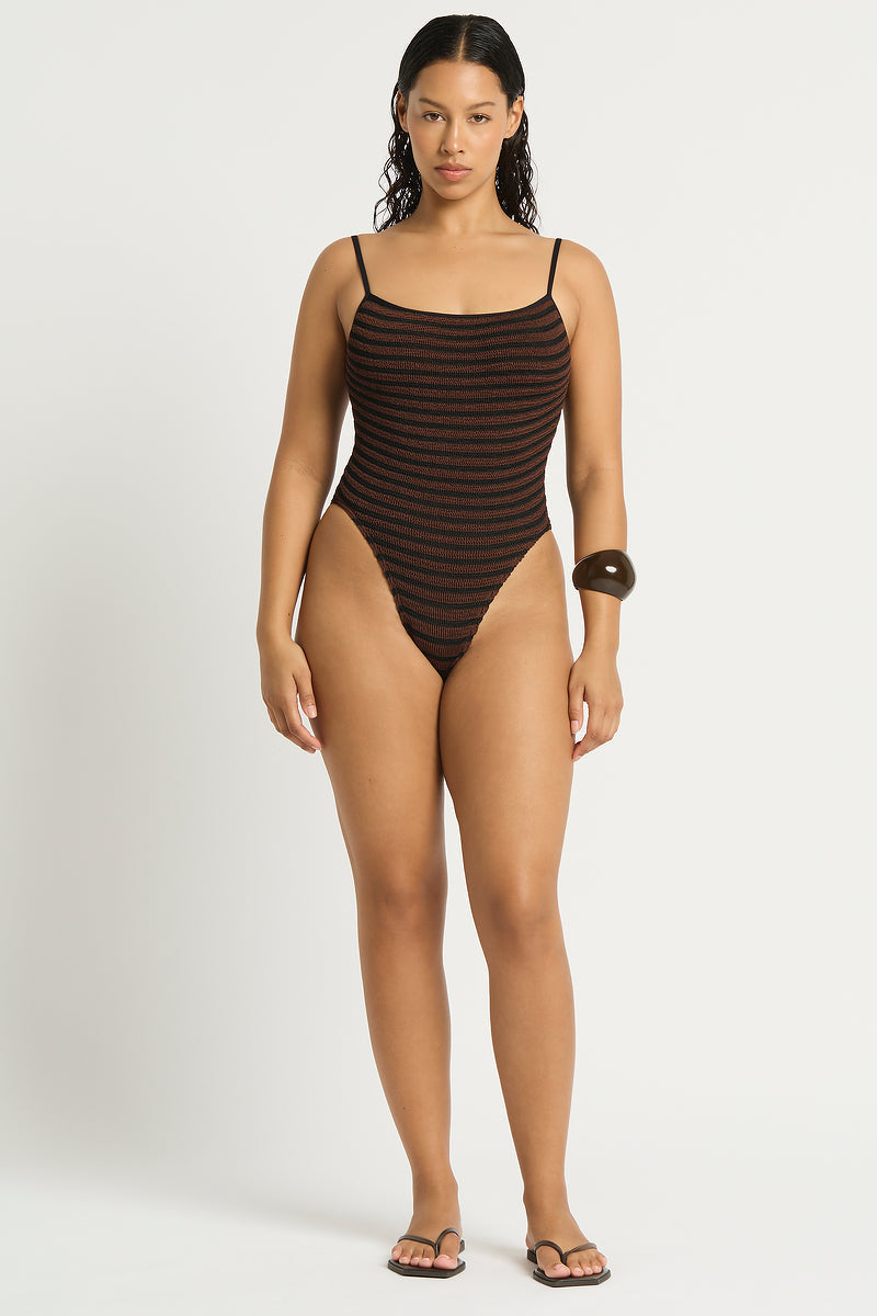 BOND-EYE Palace Stripe One Piece-The Shop Laguna Beach