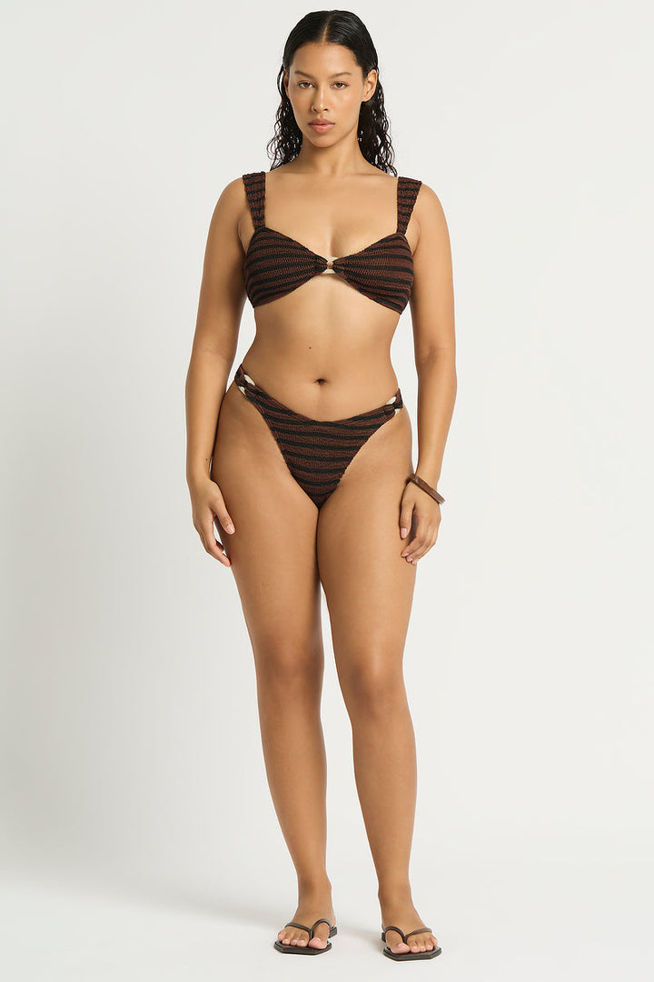 BOND-EYE Delphi Ring Stripe Crop Top-The Shop Laguna Beach