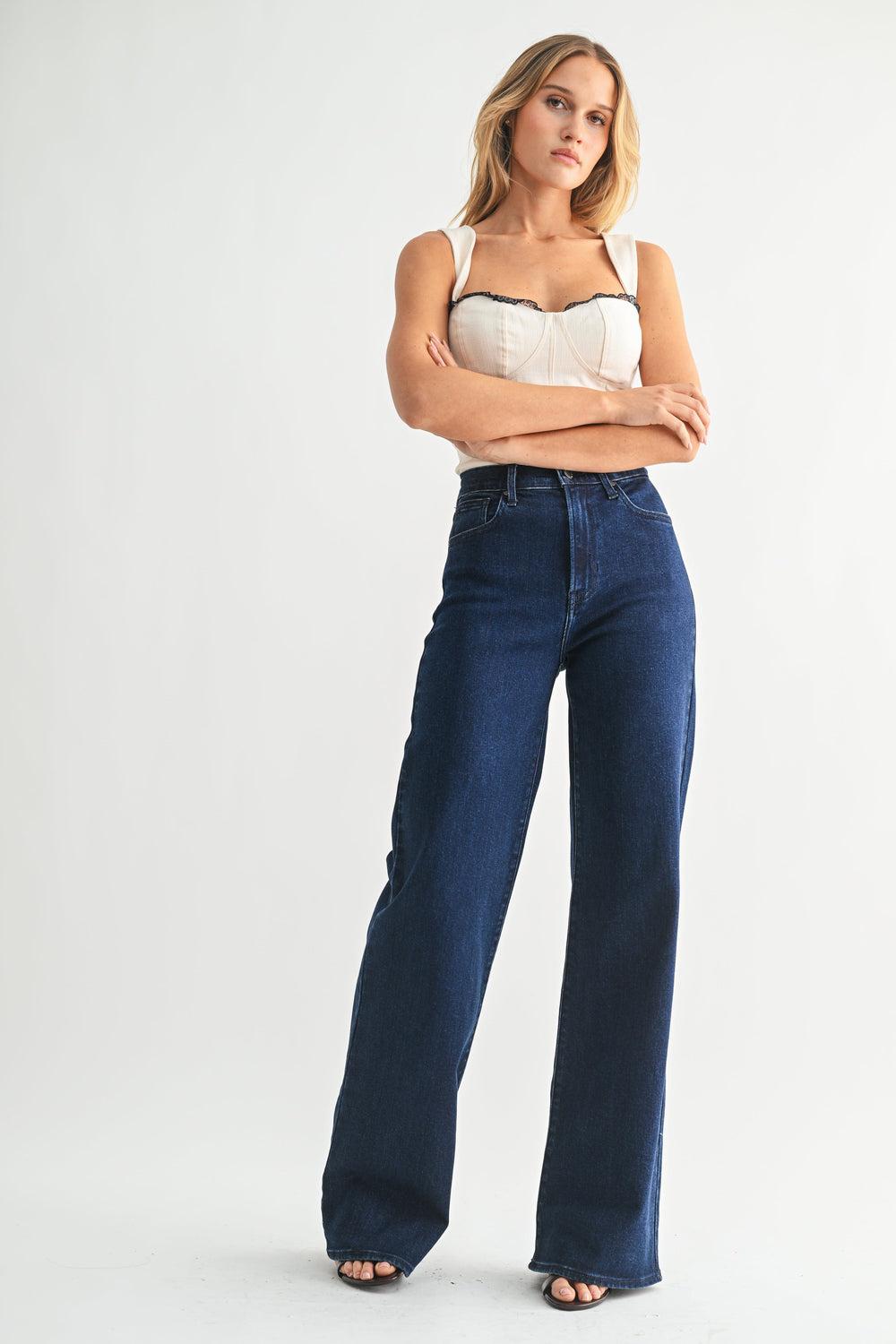 JUST BLACK The Palazzo Flared Jean-The Shop Laguna Beach