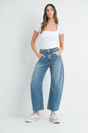 JUST BLACK The Seamed Barrel Jean-The Shop Laguna Beach