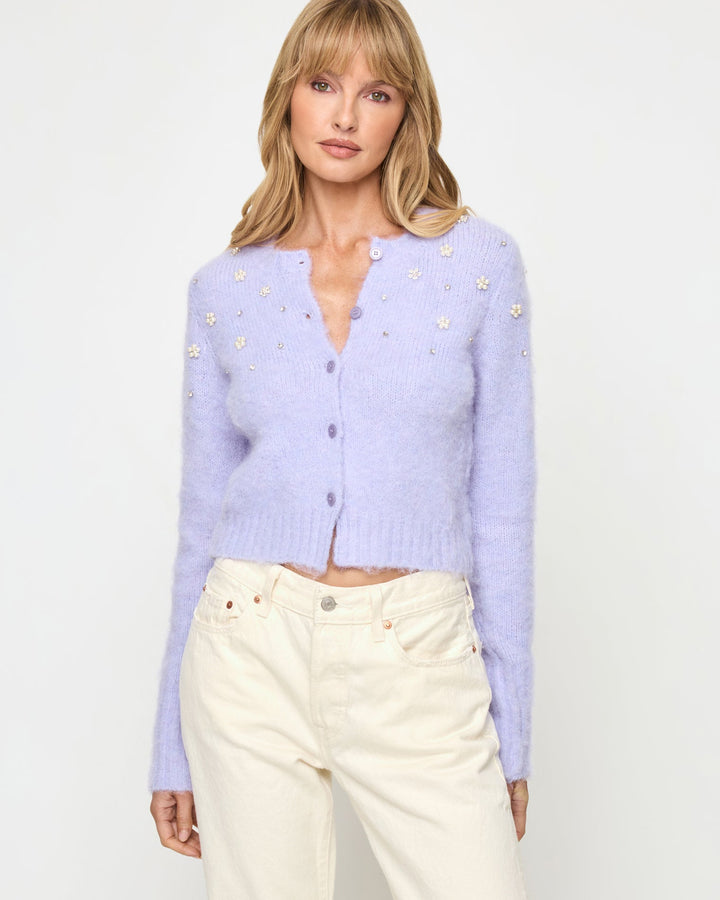 LSPACE Brynn Rhinestone Cardigan-The Shop Laguna Beach