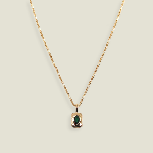 MAY MARTIN Bardot Emerald Necklace-The Shop Laguna Beach