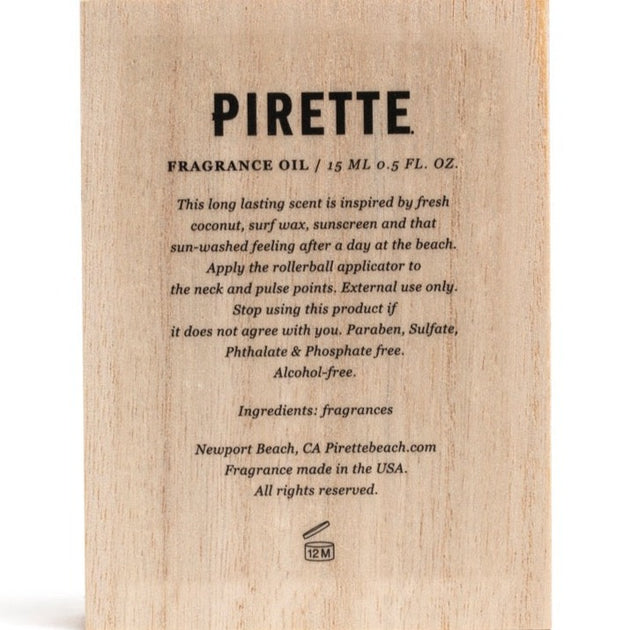 PIRETTE BEACH Original Fragrance Oil The Shop Laguna Beach