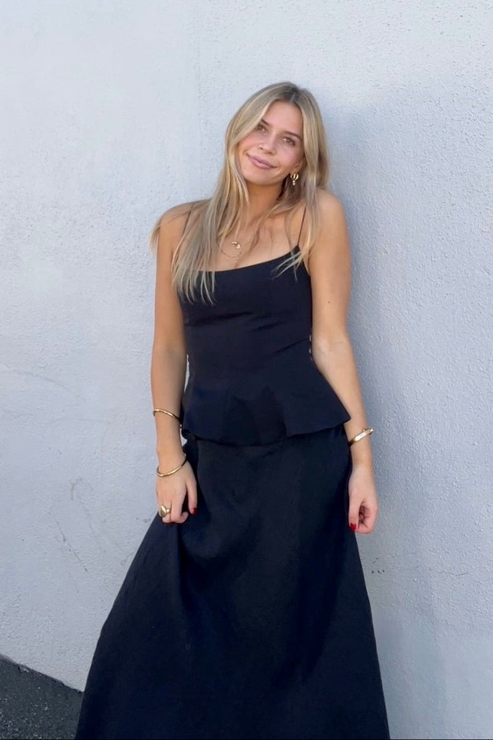 KEEN THE LABEL Aurora Peplum Tank-The Shop Laguna Beach