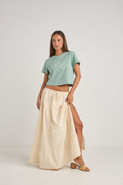 RHYTHM Textured Tiered Maxi Skirt-The Shop Laguna Beach