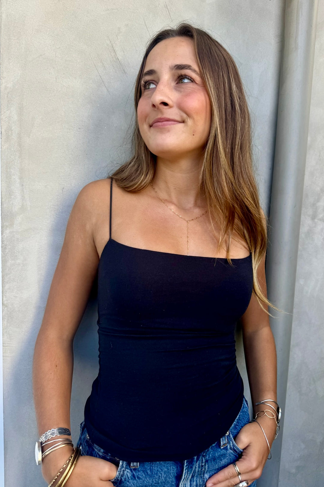 KEEN THE LABEL Mika Square-Neck Tank-The Shop Laguna Beach