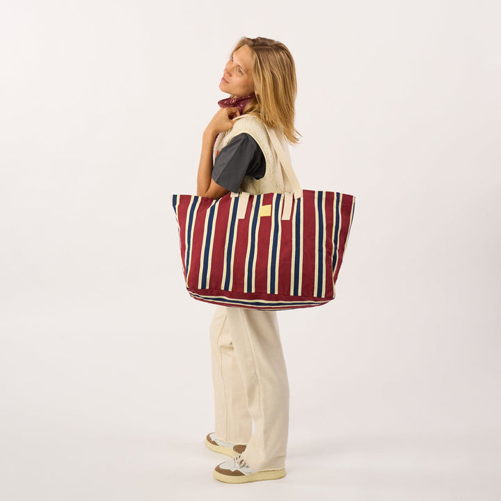 BILLYBELT Jumbo Printed Organic Cotton Tote Bag - More Colors Available