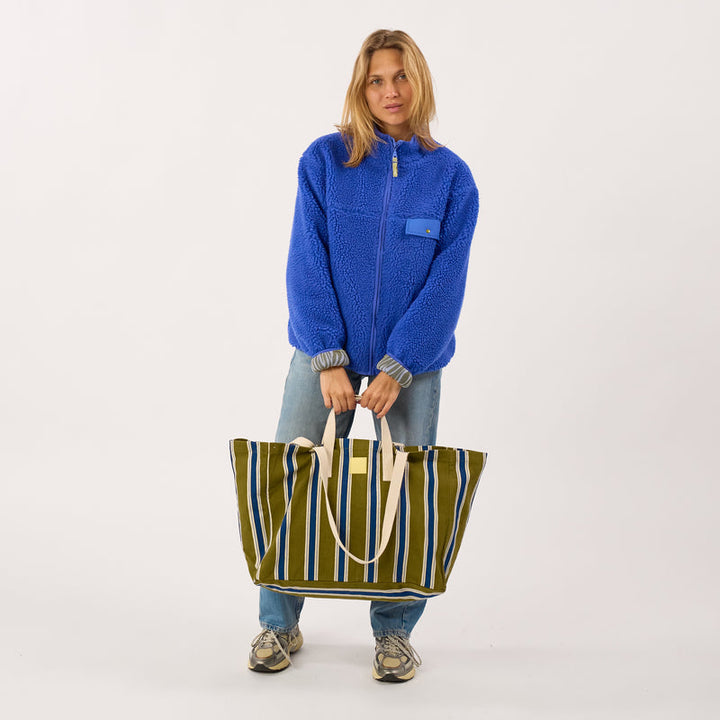 BILLYBELT Jumbo Printed Organic Cotton Tote Bag - More Colors Available