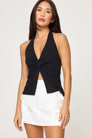 LSPACE Callie Twist Halter Tank-The Shop Laguna Beach