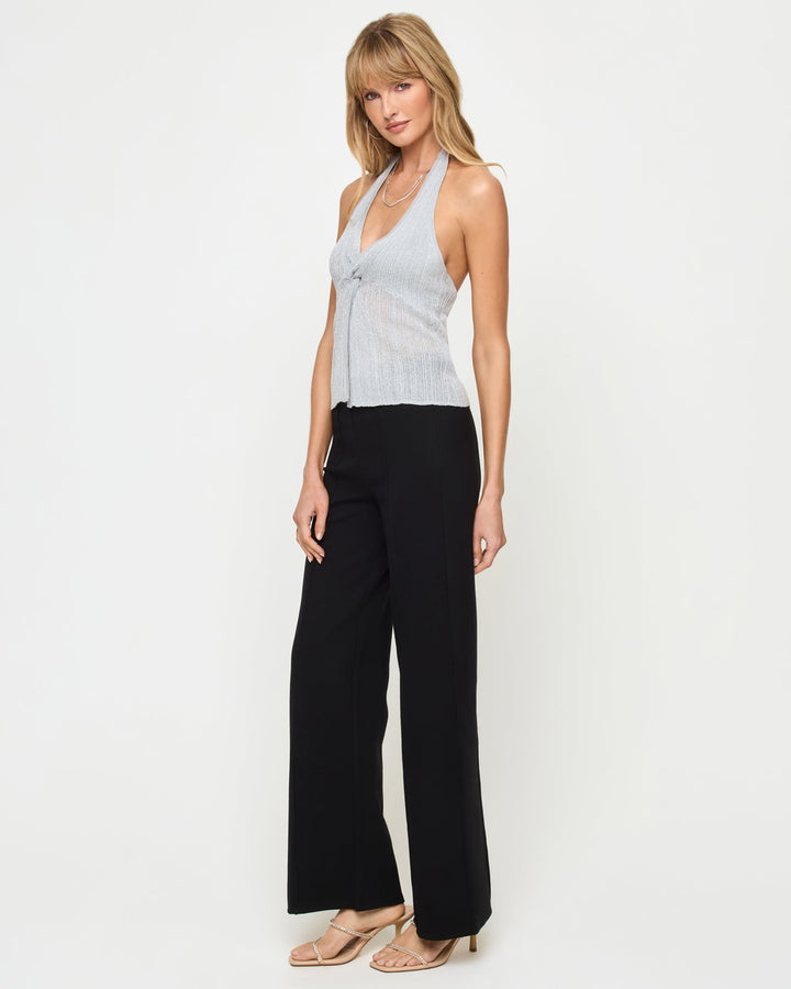 LSPACE Callie Metallic Halter Top-The Shop Laguna Beach