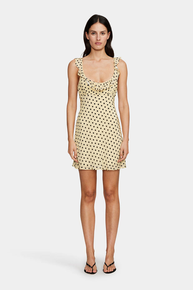 OWNLEY Candy Polka Dot Mini Dress-The Shop Laguna Beach