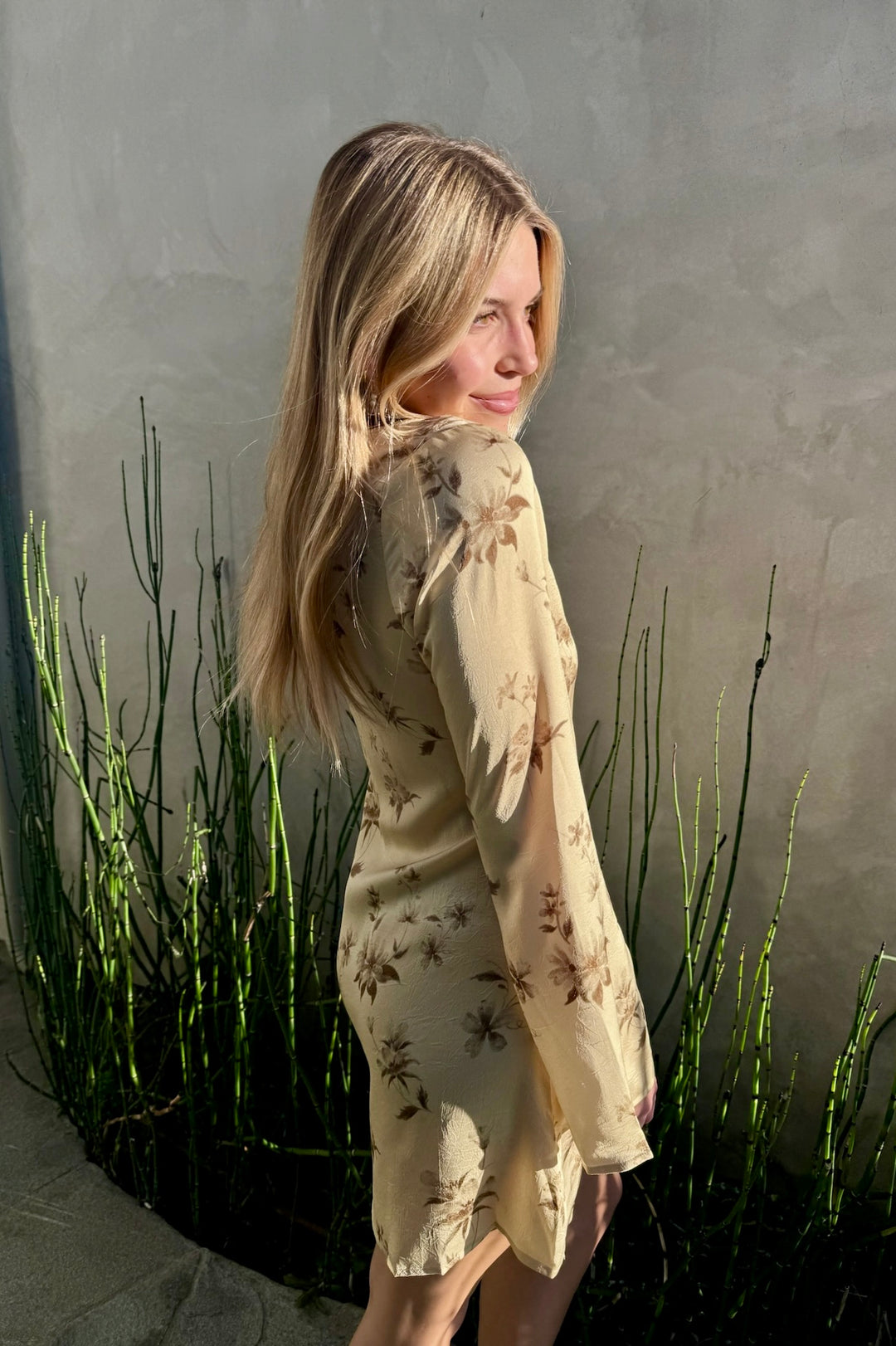KEEN THE LABEL Darcy Long Sleeve Mini Dress Buttercream | THE Shop Laguna Beach Buttercream / M KEEN THE LABEL Darcy Long Sleeve Mini Dress Buttercream | THE Shop Laguna Beach Buttercream / M