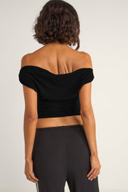 RHYTHM Juno Off-Shoulder Crop Top - More Colors Available-The Shop Laguna Beach