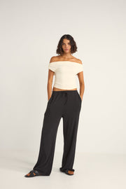 RHYTHM Juno Off-Shoulder Crop Top - More Colors Available-The Shop Laguna Beach