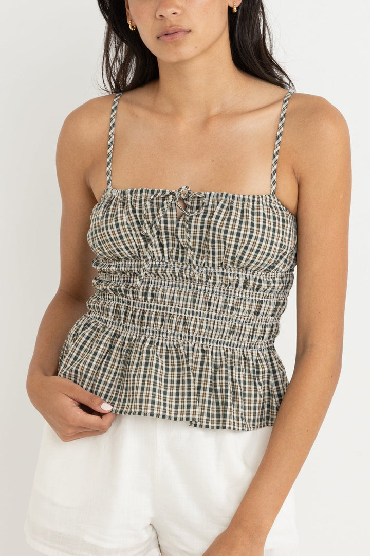 RHYTHM Antibes Plaid Tank-The Shop Laguna Beach