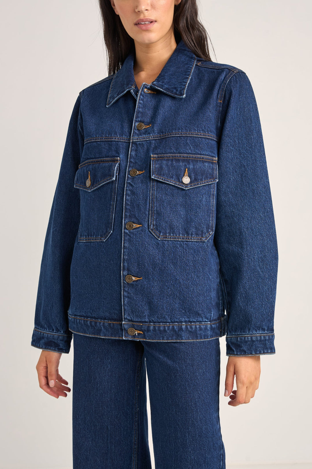 RHYTHM Demi Oversized Denim Jacket-The Shop Laguna Beach