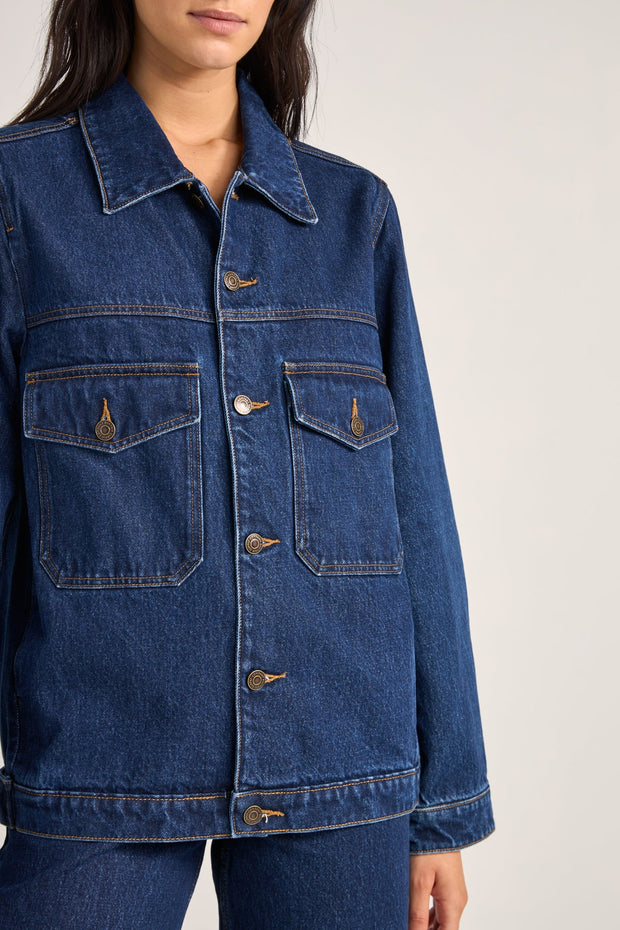 RHYTHM Demi Oversized Denim Jacket-The Shop Laguna Beach