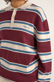 RHYTHM Siglo Long Sleeve Polo Tee-The Shop Laguna Beach